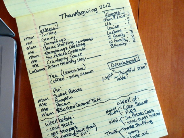 A half-hour spent gathering my thoughts about Thanksgiving saves time in the long run, a hallmark of lazy productivity.